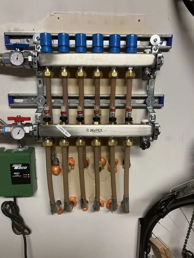 Plumber performing Gas Line Installation at a residential property in Independence